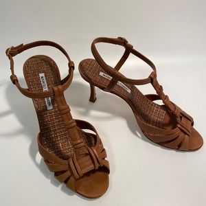 Manolo Blahnik Leather Sandal